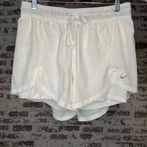 Nike | women white athletic running shorts as is